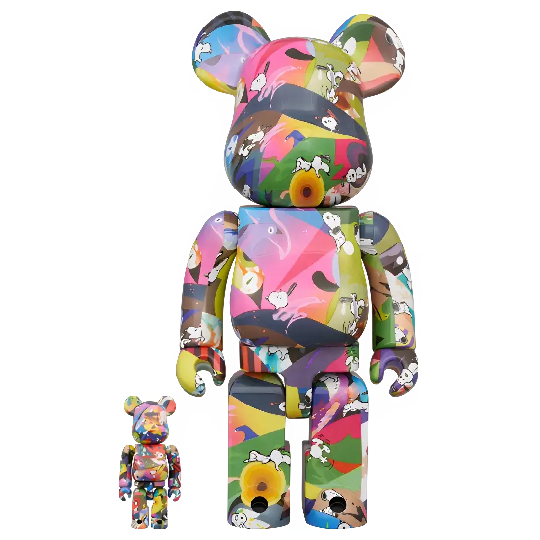 Bearbrick Tomokazu Matsuyama × PEANUTS 100%+400% Herstellerbild 1
