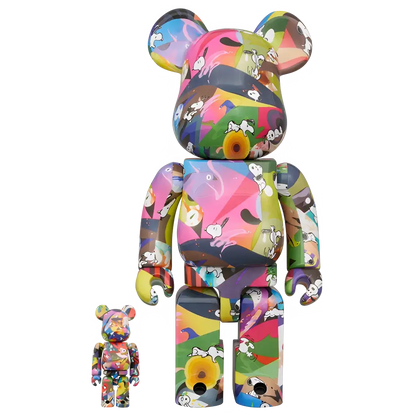 Bearbrick Tomokazu Matsuyama × PEANUTS 100%+400% Herstellerbild 1