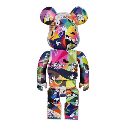 Bearbrick Tomokazu Matsuyama × PEANUTS 100%+400% Rückseite