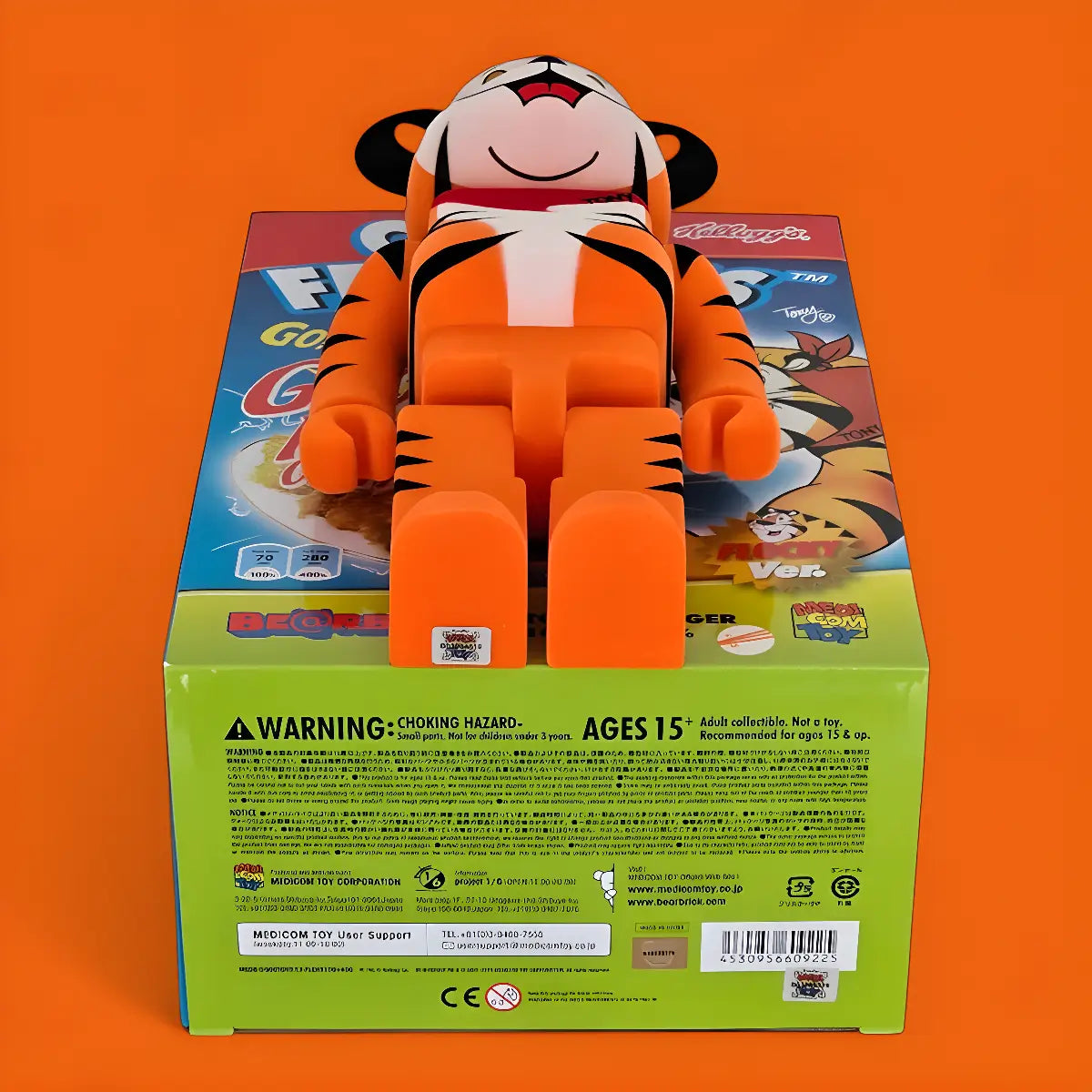 BE@RBRICK Tony the Tiger Flocky Ver. 100%+400% BE@RBRICK Tony the Tiger Flocky Ver. 100%+400%