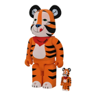 BE@RBRICK Tony the Tiger Vintage Flocky Version [Kellogg's Corn Frosties] (100%+400%)