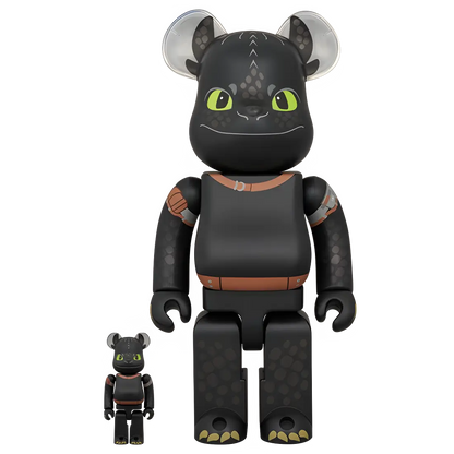 Bearbrick Toothless [Dragons] 100%+400% Herstellerbild 1