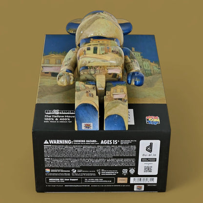 Bearbrick Vincent van Gogh 'The Yellow House (The Street)' [Van Gogh Museum] 100%+400% Echtheitsmerkmale