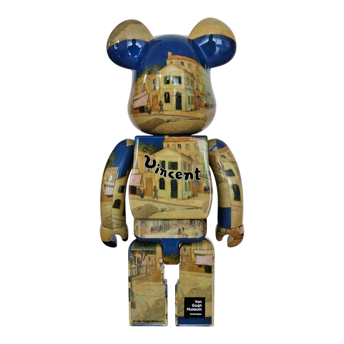 Bearbrick Vincent van Gogh 'The Yellow House (The Street)' [Van Gogh Museum] 100%+400% Rückseite