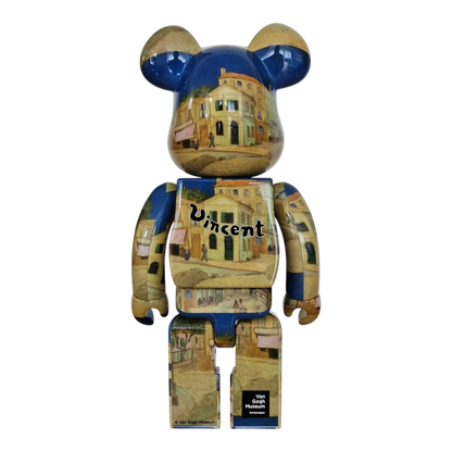Bearbrick Vincent van Gogh 'The Yellow House (The Street)' [Van Gogh Museum] 100%+400% Rückseite