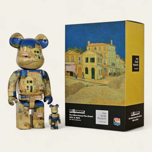 Bearbrick Vincent van Gogh 'The Yellow House (The Street)' [Van Gogh Museum] 100%+400% mit Verpackung