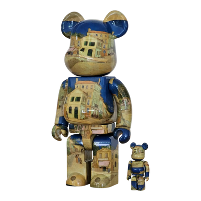 Bearbrick Vincent van Gogh 'The Yellow House (The Street)' [Van Gogh Museum] 100%+400% schräg