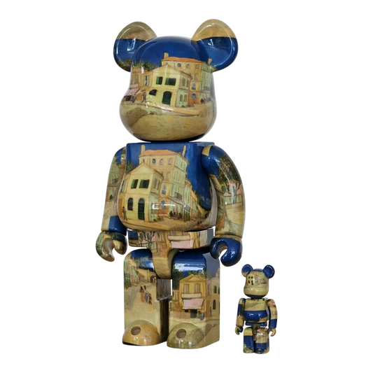 Bearbrick Vincent van Gogh 'The Yellow House (The Street)' [Van Gogh Museum] 100%+400% schräg