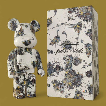 Bearbrick Jackson Pollock Studio Splash 1000% mit Verpackung
