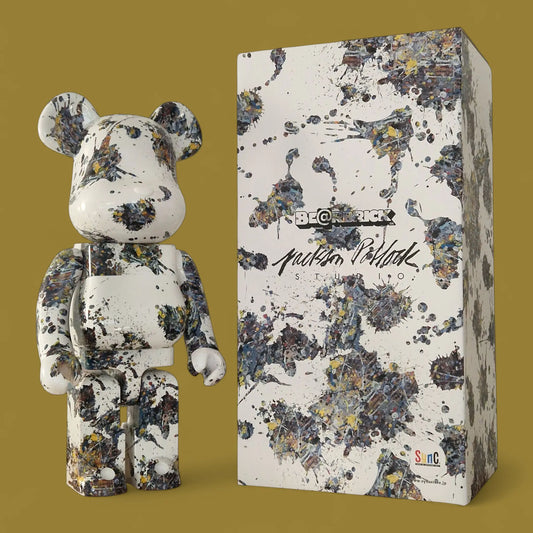 Bearbrick Jackson Pollock Studio Splash 1000% mit Verpackung
