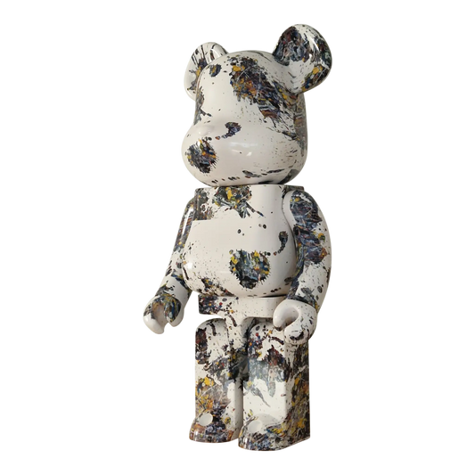 Bearbrick Jackson Pollock Studio Splash 1000% schräg