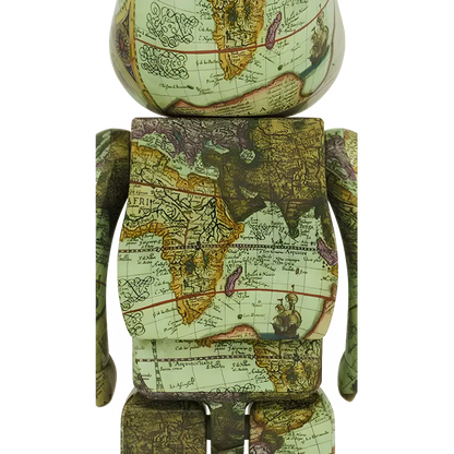 Bearbrick atmos Aged Map 1000% Herstellerbild 2