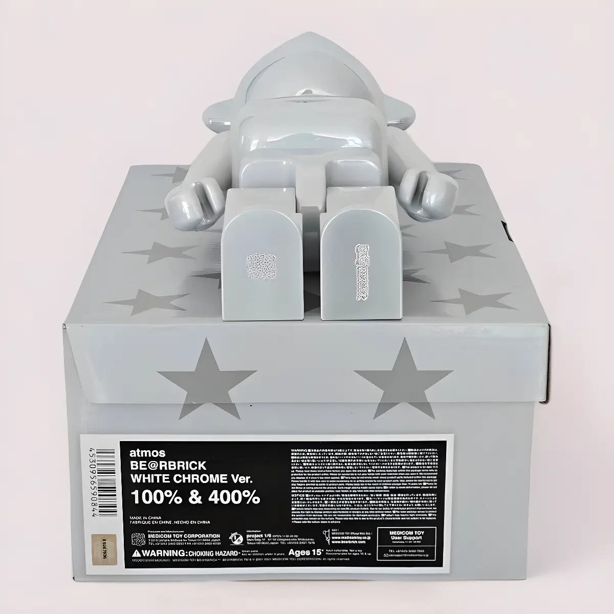 Bearbrick atmos White Chrome Version 100%+400% Echtheitsmerkmale