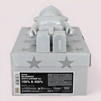Bearbrick atmos White Chrome Version 100%+400% Echtheitsmerkmale