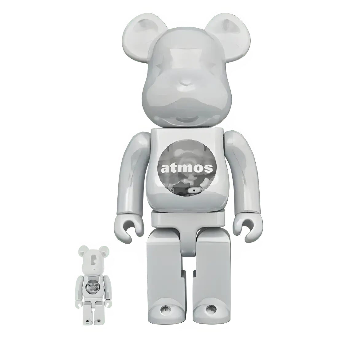Bearbrick atmos White Chrome Version 100%+400% Herstellerbild 1