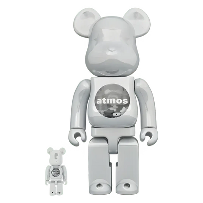 Bearbrick atmos White Chrome Version 100%+400% Herstellerbild 1