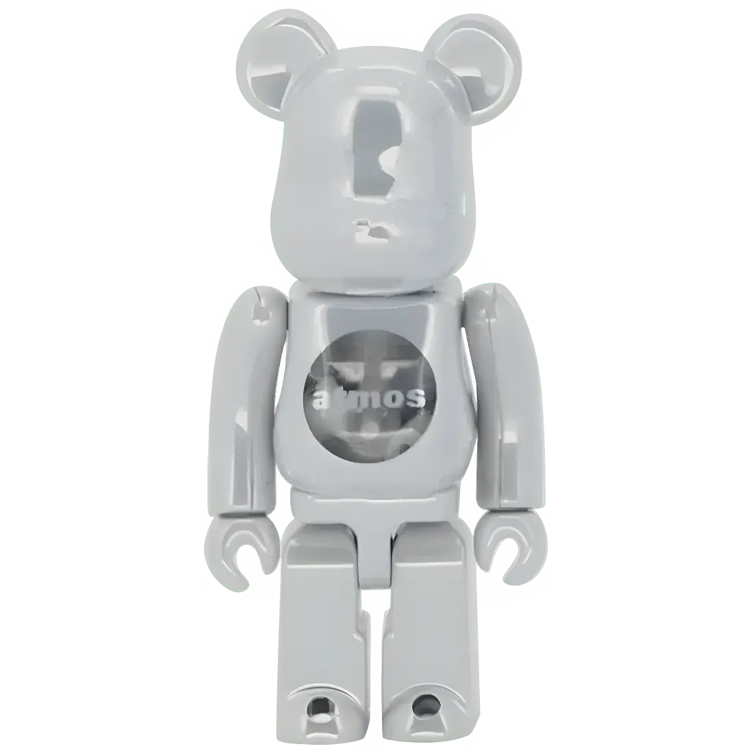 Bearbrick atmos White Chrome Version 100%+400% Herstellerbild 2