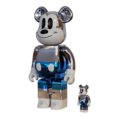 BE@RBRICK fragment design Mickey Mouse Blue Version 100%+400% BE@RBRICK fragment design Mickey Mouse Blue Version 100%+400%