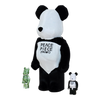 Bearbrick fragmentdesign PANDA 3er-Set 100%+400% schräg