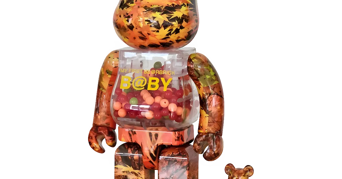 MY FIRST BE@RBRICK B@BY Autumn Leaves 100% + 400%