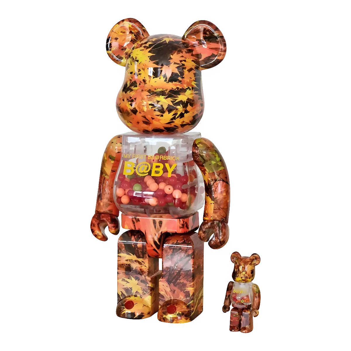 MY FIRST BE@RBRICK B@BY Autumn Leaves 100% + 400% MY FIRST BE@RBRICK B@BY Autumn Leaves 100% + 400%