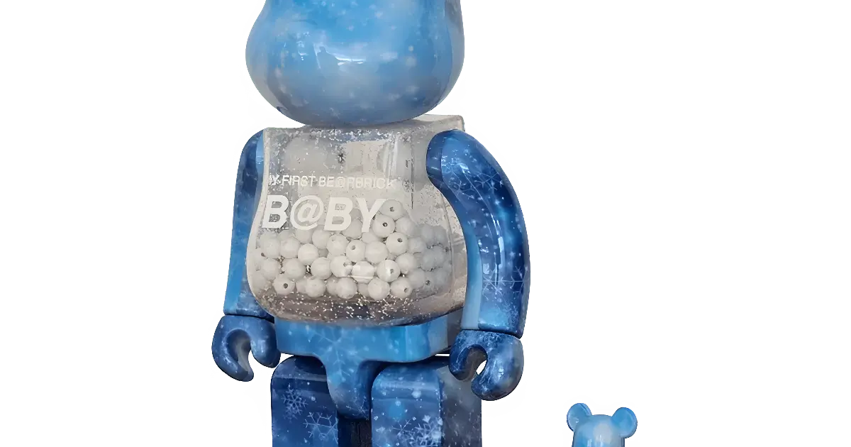 MY FIRST BE@RBRICK B@BY Crystal of Snow Version 100%+400%