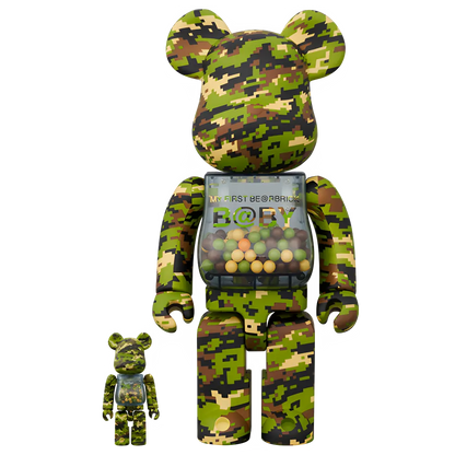 My First Bearbrick Baby Digital Camo Version 100%+400% Herstellerbild 1