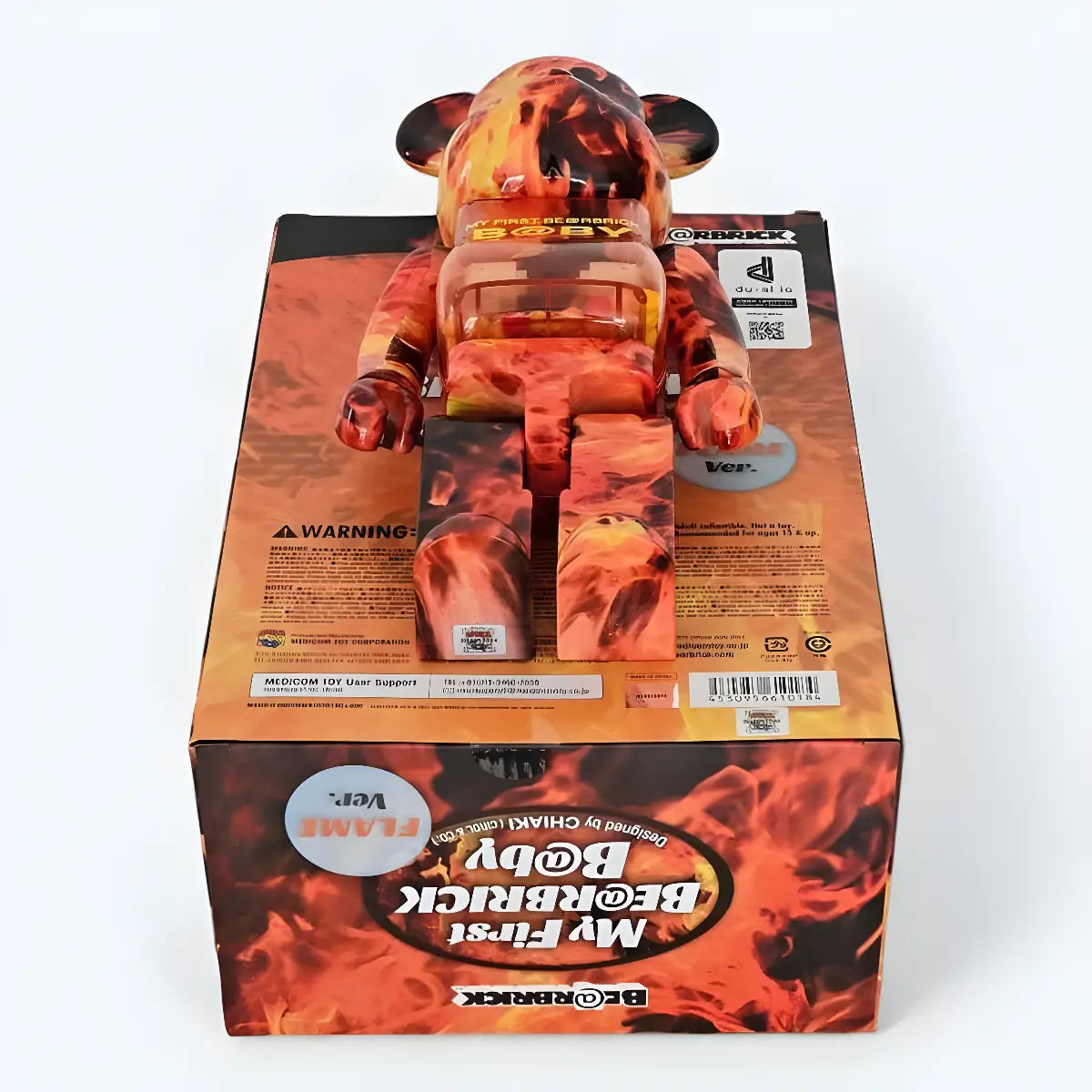 MY FIRST BE@RBRICK B@BY Flame Version 100%+400% MY FIRST BE@RBRICK B@BY Flame Version 100%+400%