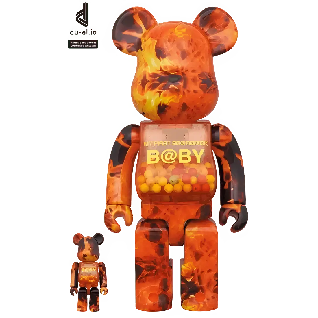 MY FIRST BE@RBRICK B@BY Flame Version 100%+400% MY FIRST BE@RBRICK B@BY Flame Version 100%+400%