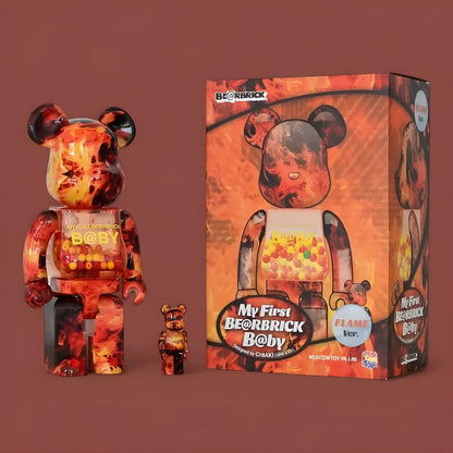 MY FIRST BE@RBRICK B@BY Flame Version 100%+400% MY FIRST BE@RBRICK B@BY Flame Version 100%+400%