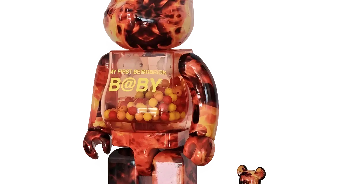 MY FIRST BE@RBRICK B@BY Flame Version 100%+400% MY FIRST BE@RBRICK B@BY Flame Version 100%+400%
