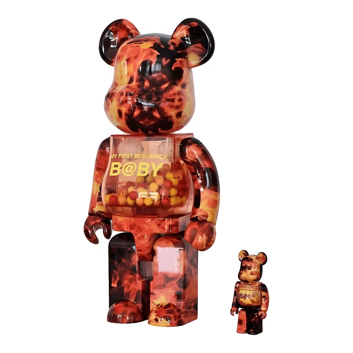 MY FIRST BE@RBRICK B@BY Flame Version 100%+400% MY FIRST BE@RBRICK B@BY Flame Version 100%+400%