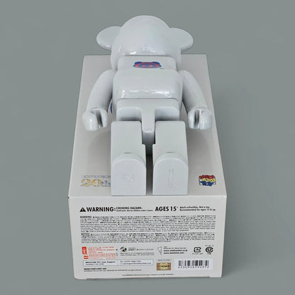 BE@RBRICK 20th Anniversary 1st Model White Chrome Version 400% BE@RBRICK 20th Anniversary 1st Model White Chrome Version 400%