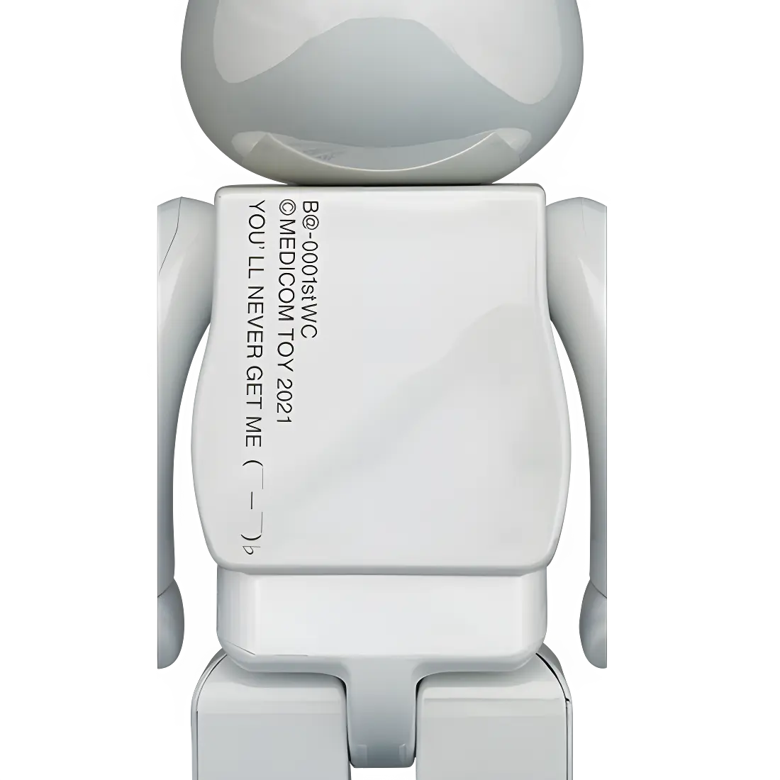 Bearbrick 20th Anniversary 1st Model White Chrome Version 400% Herstellerbild 2