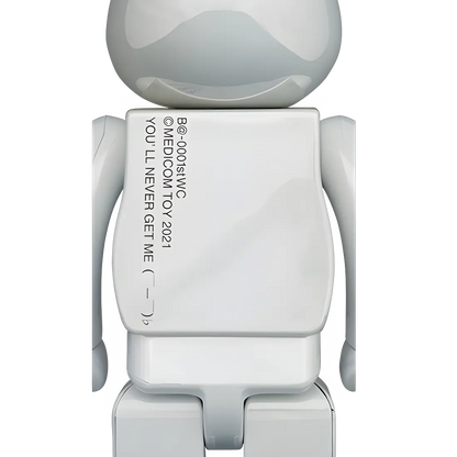 Bearbrick 20th Anniversary 1st Model White Chrome Version 400% Herstellerbild 2