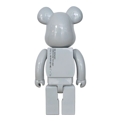 Bearbrick 20th Anniversary 1st Model White Chrome Version 400% Rückseite
