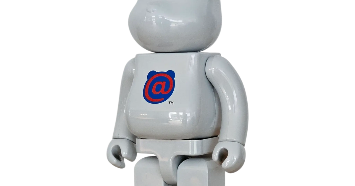 BE@RBRICK 20th Anniversary 1st Model White Chrome Version 400%