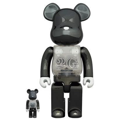 Bearbrick 2G Black Chrome Version 100%+400% Herstellerbild 1