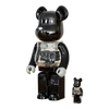 Bearbrick 2G Black Chrome Version 100%+400% schräg