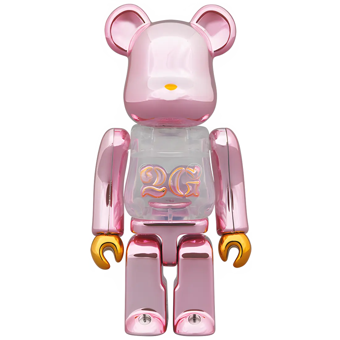 Bearbrick 2G Pink Gold Chrome 100%+400% Herstellerbild 2