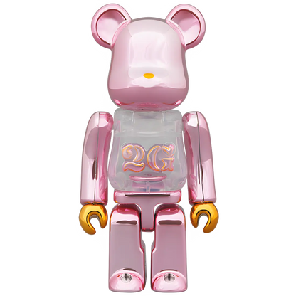 Bearbrick 2G Pink Gold Chrome 100%+400% Herstellerbild 2