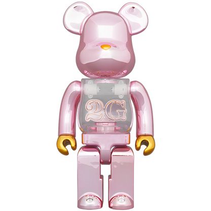 Bearbrick 2G Pink Gold Chrome 100%+400% Herstellerbild 3