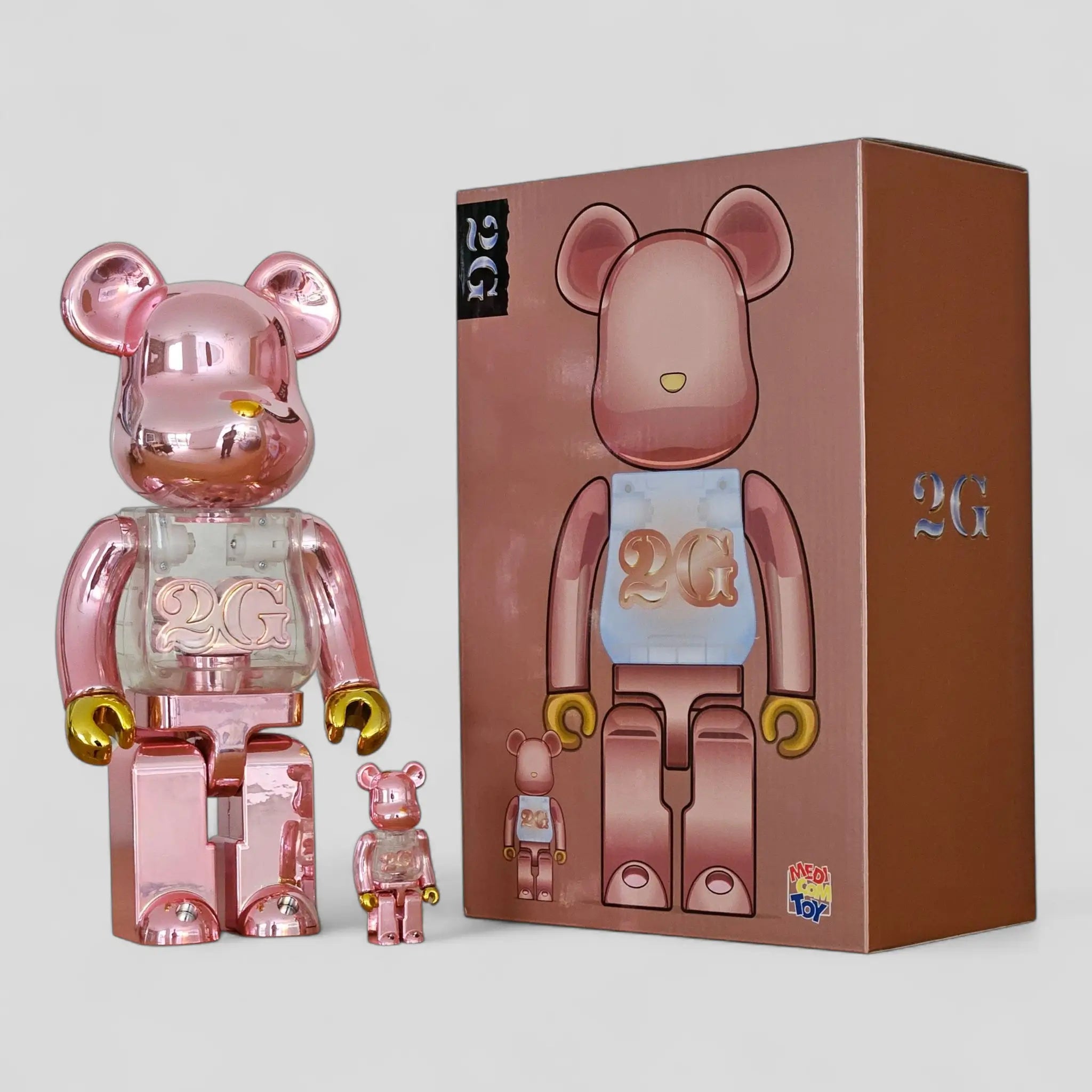 Be@rbrick PINK GOLD CHROME 1000%