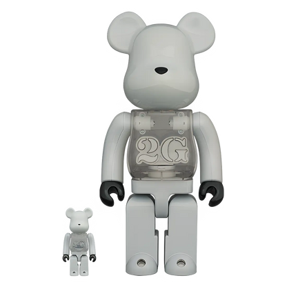 Bearbrick 2G White Chrome Version 100%+400% Herstellerbild 1