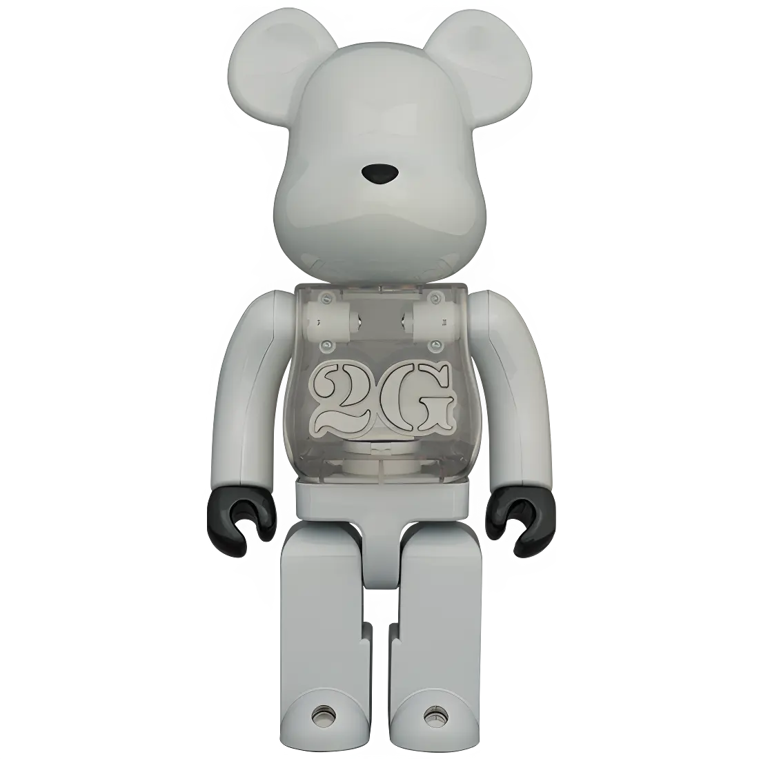 Bearbrick 2G White Chrome Version 100%+400% Herstellerbild 3