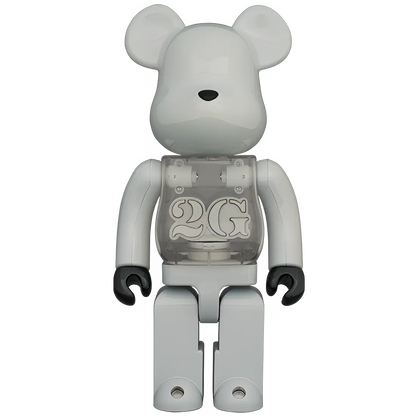 Bearbrick 2G White Chrome Version 100%+400% Herstellerbild 3