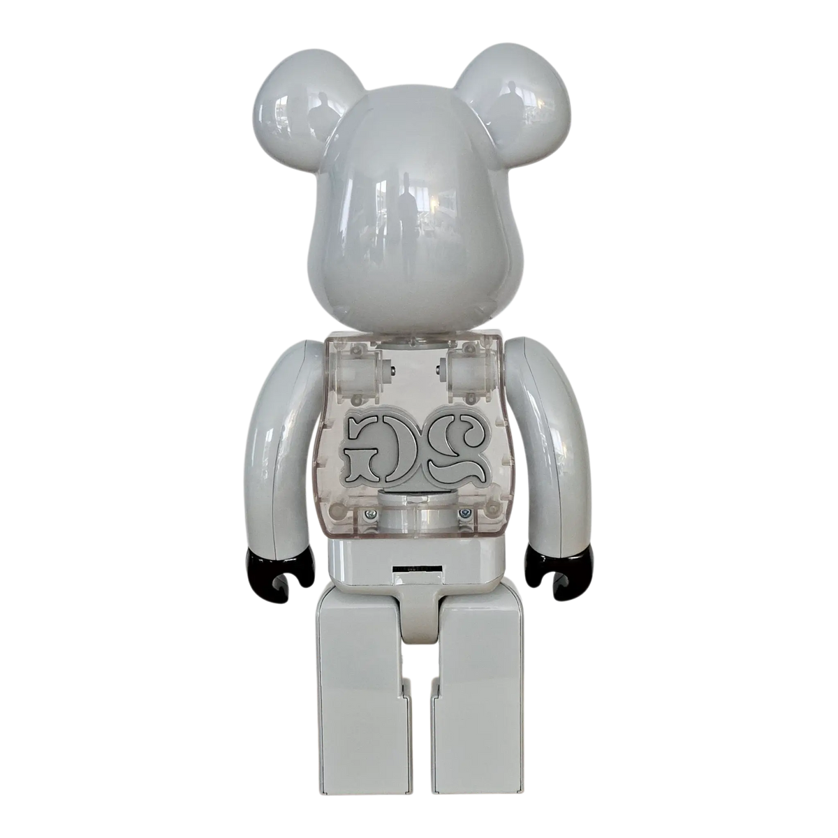 Bearbrick 2G White Chrome Version 100%+400% Rückseite