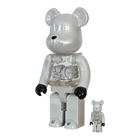 BE@RBRICK 2G White Chrome Version (100%+400%)