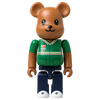 Bearbrick 7-ELEVEN Uniform Green Version 100% KI-Bild