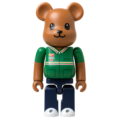 Bearbrick 7-ELEVEN Uniform Green Version 100% KI-Bild